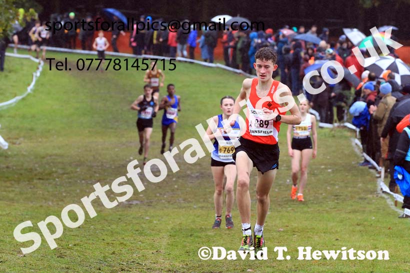 Boys Under-15s 2023 National Cross Country Relays, Berry Hill Park, Mansfield.  Photo: David T. Hewitson/Sports for All Pics